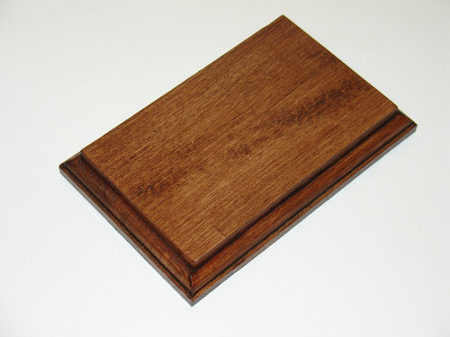 Holzsockel aus Buche-Leimholz Mahagoni 150x100 mm