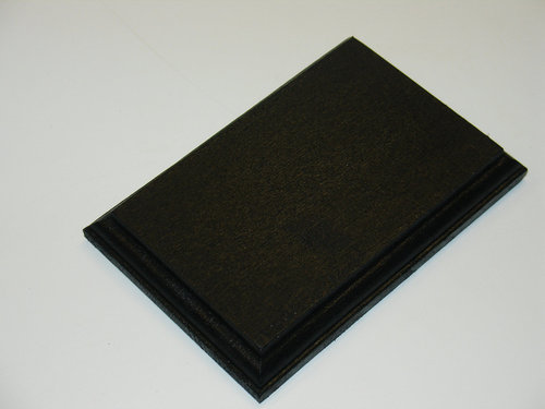 Holzsockel aus Buche-Leimholz Schwarz 150x100 mm