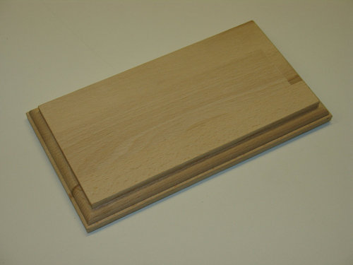 Holzsockel aus Buche-Leimholz Natur 200x110 mm