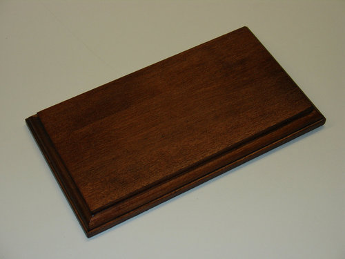 Holzsockel aus Buche-Leimholz Mahagoni 200x110 mm