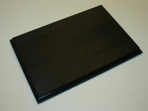 Holzsockel aus Buche-Leimholz Schwarz 300x200 mm