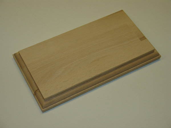 Holzsockel aus Buche-Leimholz Natur 200x110 mm