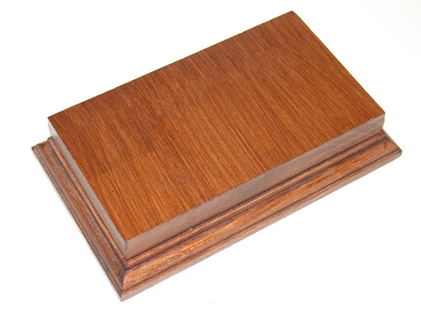Holzsockel aus Buche-Leimholz Mahagoni D200x110mm