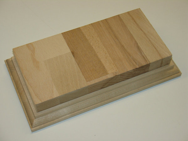 Holzsockel aus Buche-Leimholz Natur D250x130mm